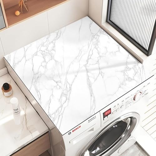 boiszeda Waschmaschinenabdeckung rutschfeste Trockenunterlage Kühlschrankabdeckung multifunktionale Wärmewaschmaschine und Trockner wasserdichte Matte für Waschküche Geschirr Kaffeebar Arbeitsplatte von boiszeda