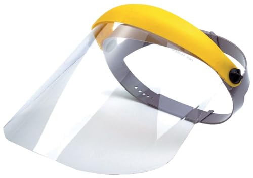 Bollé Safety PFSPROR-A01, Gesichtsvisier Hochklappbarer Schutzschild, gelb/grau, Einheitsgröße Serie FLIP-UP FACE SHIELD von Bollé