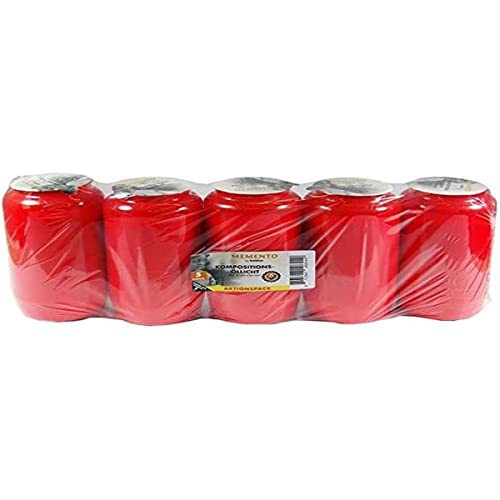 BOLSIUS Grablicht Gedenkkerze, Wachs, Rot, 85 Stunden, 5er Set BOLSIUS Grablicht Gedenkkerze, Wachs, Rot, 85 Stunden, 5er Set von bolsius