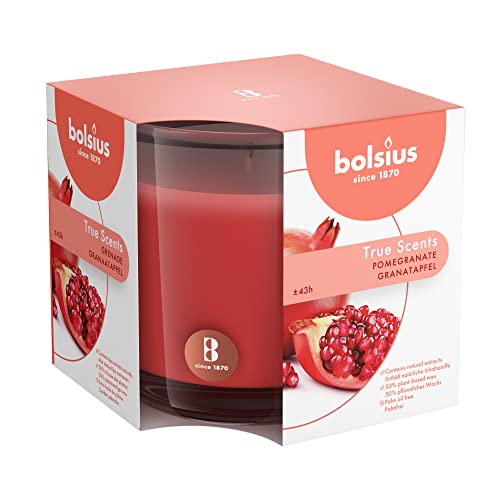 BOLSIUS Moods & True SCENTS Duftkerze, Wax, Rot, 9.5 cm, 679 von bolsius