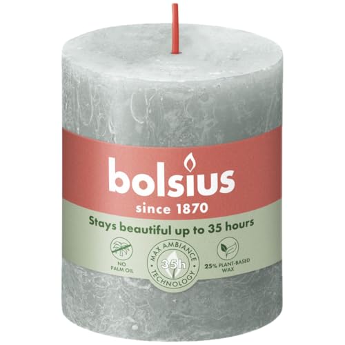 Bolsius Rustikale Kerze 80/68 Jadegrün Bolsius Rustikale Kerze 80/68 Jadegrün von bolsius