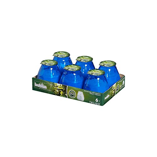 BOLSIUS Windlichter Glas Twilight 104/99mm 6er Pack blau BOLSIUS Windlichter Glas Twilight 104/99mm 6er Pack blau von bolsius