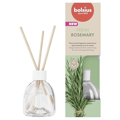 Bolsius - Duft Diffusor - Rosmarin - 1 Stück - 60 ml - Duftabgabe von bis zu 6 Wochen - Enthält natürliche Extrakte Bolsius - Duft Diffusor - Rosmarin - 1 Stück - 60 ml - Duftabgabe von bis zu 6 Wochen - Enthält natürliche Extrakte von bolsius