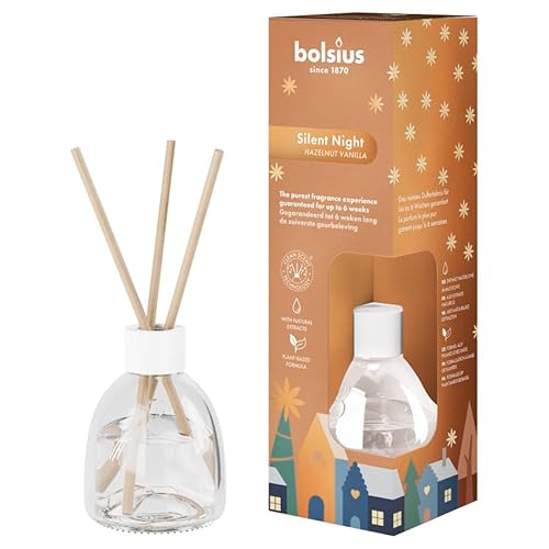 Bolsius - Duft diffusor - 1 Stück - Silent Night - 60 ml - Dufterlebnis bis zu 6 Wochen - Mit natürlichen Extrakten hergestellt Bolsius - Duft diffusor - 1 Stück - Silent Night - 60 ml - Dufterlebnis bis zu 6 Wochen - Mit natürlichen Extrakten hergestellt von bolsius