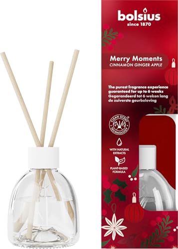 Bolsius - Duft diffusor - 1 Stück - Merry Moments - 60 ml - Dufterlebnis bis zu 6 Wochen - Mit natürlichen Extrakten hergestellt Bolsius - Duft diffusor - 1 Stück - Merry Moments - 60 ml - Dufterlebnis bis zu 6 Wochen - Mit natürlichen Extrakten hergestellt von bolsius