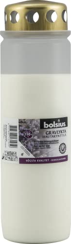 Bolsius Grabkerze - Kompositions- Öllicht - Grablicht mit Deckel - Weiß - Nr. 9-24 Stück, 8717847131942 von bolsius