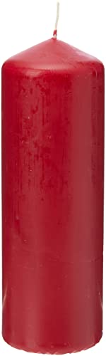Bolsius Stumpenkerze, für Innen- und Außenbereich, 200 x 68 mm, rot von bolsius