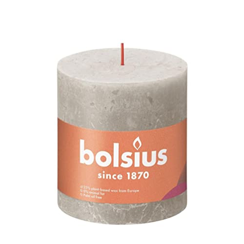 Bolsius Rustikale Blockkerze 100/100 Grau von bolsius