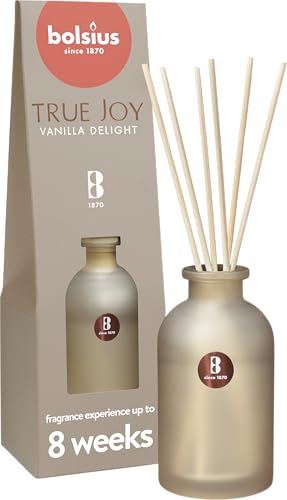 Bolsius True Joy - Duftdiffuser - Grün - Vanilla Delight - 80 ml - Hält bis zu 8 Wochen - Natürliche Extrakte - Pflanzliche Formel Bolsius True Joy - Duftdiffuser - Grün - Vanilla Delight - 80 ml - Hält bis zu 8 Wochen - Natürliche Extrakte - Pflanzliche Formel von bolsius