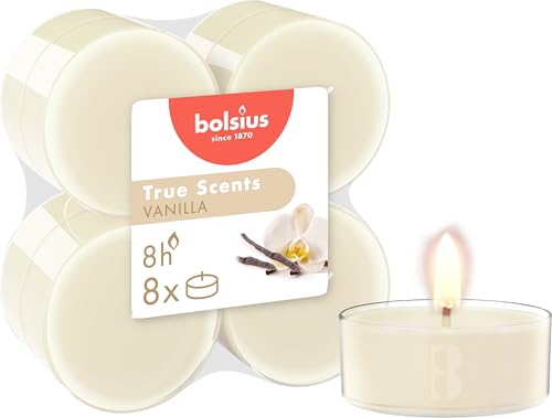 bolsius True Scents Maxi Lights, Keramik, Vanille, 8 Stunden, 8 bolsius True Scents Maxi Lights, Keramik, Vanille, 8 Stunden, 8 von bolsius