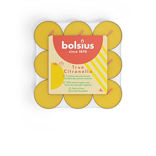 bolsius - Duftteelichter - Citronella - 144 Stück, Gelb, 8717847154996 von bolsius