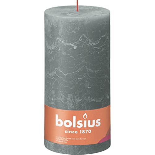 bolsius Stompkaars Eucalyptus Green Ø100 mm - Hoogte 20 cm - Grijsgroen - 125 branduren von bolsius