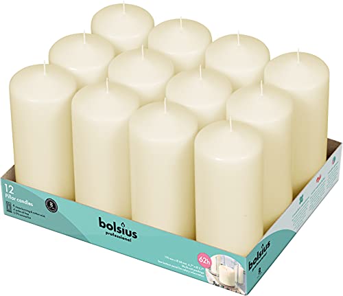 bolsius Stumpenkerzen - 62 Lange Brennstunden Kerzen-Set - 16,5 x 7 cm Tropfenlose Kerze - perfekt für Hochzeitskerzen, Partys und besondere Anlässe bolsius Stumpenkerzen - 62 Lange Brennstunden Kerzen-Set - 16,5 x 7 cm Tropfenlose Kerze - perfekt für Hochzeitskerzen, Partys und besondere Anlässe von bolsius