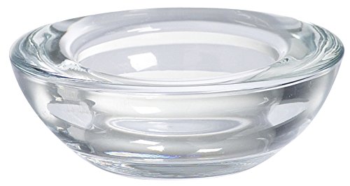 bolsius Teelichthalter aus Glas, rund, transparent, Farblos, 7.4x7.4x2 cm von bolsius
