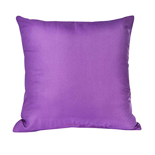 bolukets 2er Set Kissenbezüge 40 x 40cm Kissenhülle Dekorative Dekokissen Sofakissen Couchkissen Deko Bezug für Wohnzimmer Sofa Stuhl Sessel Schlafzimmer,Violett von bolukets