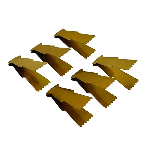 Bonballoon 6 Stück Termine Pistazien Maamoul Ma'moul Kupfer Metall Form Pinzette Malqat zum Dekorieren 431 von bonballoon