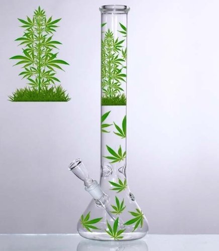 45cm Multi Leaf Beaker Eisbong Tabakpfeife/ - 18er Schliff von bong- discount.de