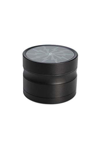 After Grow Kr?uter-M?hle, Metall-Grinder, CNC-Grinder, ALU-Grinder | 4-teilig | 48 x 62 mm | Diamantschliff-Z?hne | Aluminium, schwarz/gr?n | Thorinder Premium-Grinder von bong- discount.de