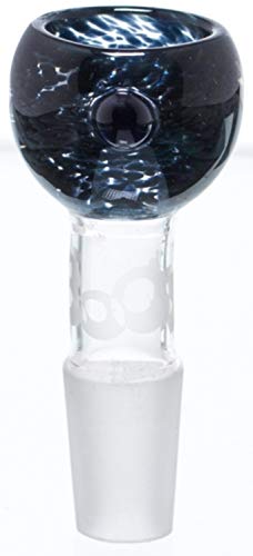 Boost Bong-Zubehör: Wasserpfeifen-Kopf, Glas-Kopf | 64 x 28 mm, NS 14 (14,5 mm) | Glas, schwarz | Big Bowl | von bong-discount von bong- discount.de