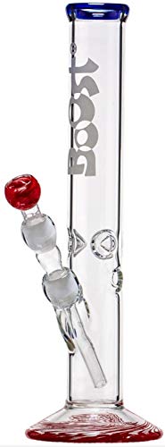 Boost Wasserpfeife, EIS-Bong, Eis-Bong Boost Logo 'Red Swirl' | 38,0 x 5,0cm von bong- discount.de