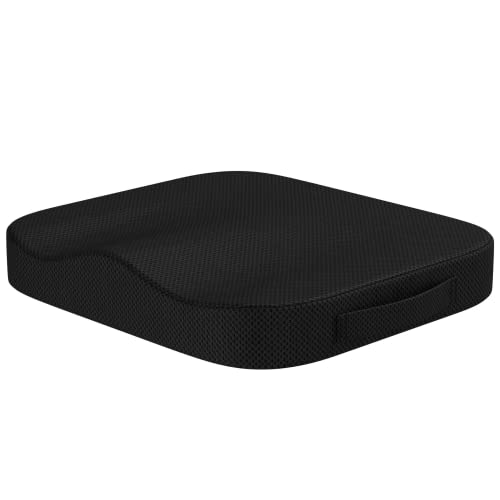 bonmedico Sitzkissen orthopädisch - Ergonomisches Memory Foam Kissen für Bürostuhl, Auto, Rollstuhlkissen oder Sitzerhöhung für Erwachsene - Wellness Schwarz bonmedico Sitzkissen orthopädisch - Ergonomisches Memory Foam Kissen für Bürostuhl, Auto, Rollstuhlkissen oder Sitzerhöhung für Erwachsene - Wellness Schwarz von bonmedico