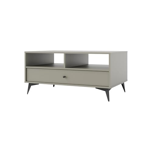 Couchtisch mit Schublade für Wohnzimmer Sakai 1 1S T201 Eukalyptus von bonni