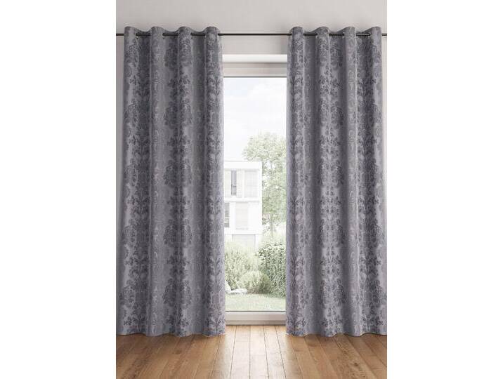 bonprix Abdunkelnder Vorhang, in vielen Größen, 245x270 cm, Schwerer Jacquard-Vorhang mit edlen Ornamenten, grau bonprix Abdunkelnder Vorhang, in vielen Größen, 245x270 cm, Schwerer Jacquard-Vorhang mit edlen Ornamenten, grau von bonprix