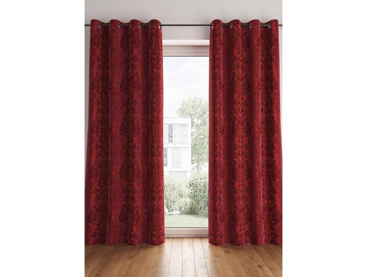 bonprix Abdunkelnder Vorhang, in vielen Größen, 300x270 cm, Schwerer Jacquard-Vorhang mit edlen Ornamenten, rot bonprix Abdunkelnder Vorhang, in vielen Größen, 300x270 cm, Schwerer Jacquard-Vorhang mit edlen Ornamenten, rot von bonprix