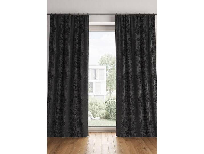 bonprix Abdunkelnder Vorhang, in vielen Größen, 300x270 cm, Schwerer Jacquard-Vorhang mit edlen Ornamenten, schwarz bonprix Abdunkelnder Vorhang, in vielen Größen, 300x270 cm, Schwerer Jacquard-Vorhang mit edlen Ornamenten, schwarz von bonprix
