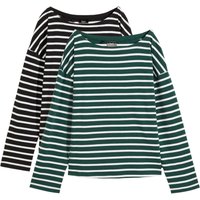 bonprix Langarmshirt Packung, 2, 2 Stk. Langarmshirt aus reiner Baumwolle, (2er Pack) von bonprix