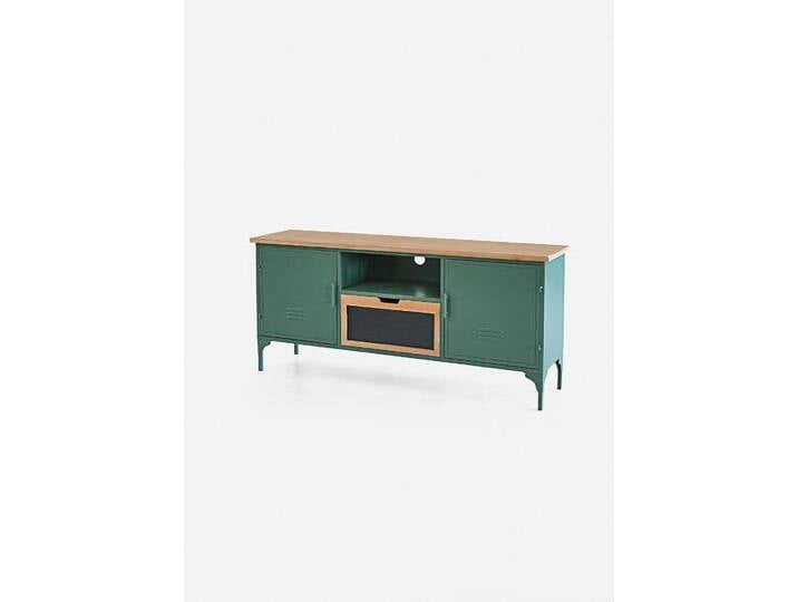 bonprix Low-Board, 60x135x35 cm, Low-Board im Industrial-Design, grün von bonprix