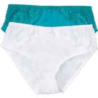 bonprix Maxislip Packung, 2, 2 Stk. Maxislip mit Spitze (2er Pack) von bonprix