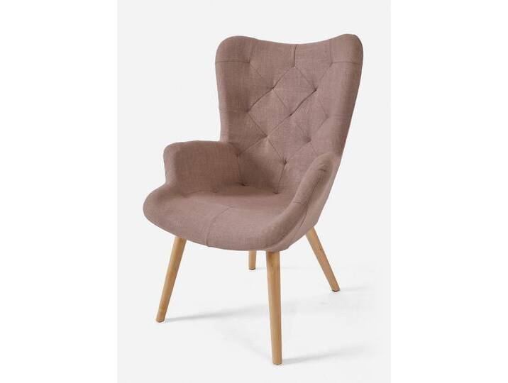 bonprix Sessel mit Diagonalsteppung, 102x71x71 cm, Stilvoller Sessel mit hoher Lehne, grau von bonprix
