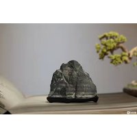 China Naturstein Bergsteine Bonsai Suiseki Lingbi Stein 灵璧石 B031005 von bonsaichina