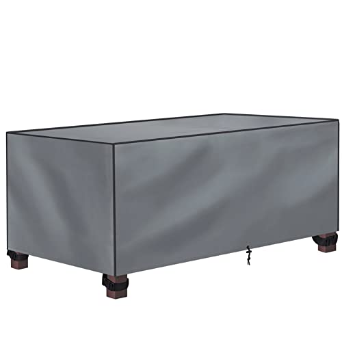 bonsport Gartenmöbel Abdeckung Wasserdicht 123x61x74cm - Schutzhülle für Gartentisch aus 600D Oxford Polyester Winterfest - Plane Abdeckplane von bonsport