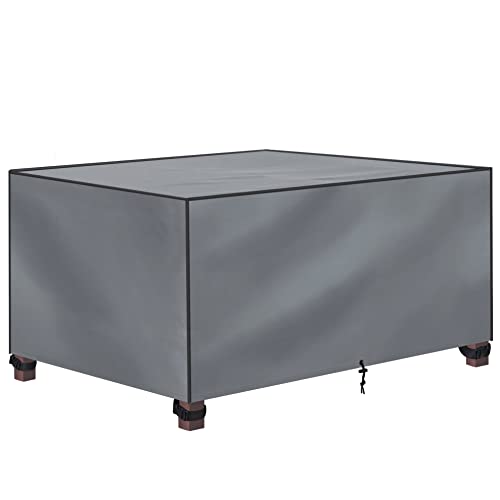 Gartenmöbel Abdeckung Wasserdicht XXL 200x165x80cm - Schutzhülle für Gartentisch aus 600D Oxford Polyester Winterfest - Plane Abdeckplane von bonsport