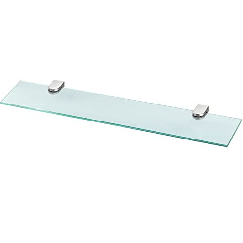 bonsport Glasregal Wandregal für Badezimmer Klarglas - Glas Regal aus 6 mm Sicherheitsglas 60cm - Glasablage Glasregalboden Badablage von bonsport