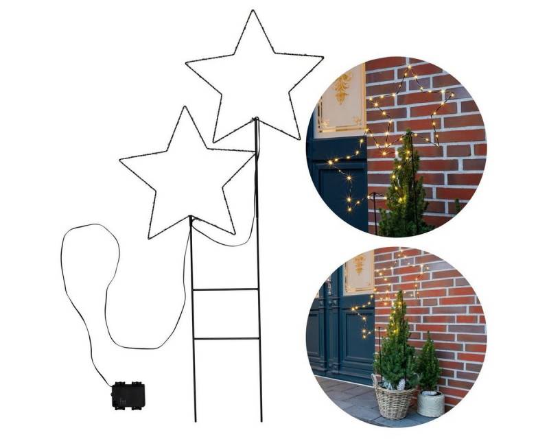 bonsport LED Dekoobjekt LED Metall Gartenstecker Sterne, 50 x 100 cm bonsport LED Dekoobjekt LED Metall Gartenstecker Sterne, 50 x 100 cm von bonsport