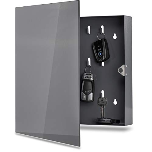 bonsport Schlüsselkasten mit Glas Magnettafel - Memoboard inkl. 6 Magnete, 33x33x6,8 cm - anthrazit bonsport Schlüsselkasten mit Glas Magnettafel - Memoboard inkl. 6 Magnete, 33x33x6,8 cm - anthrazit von bonsport