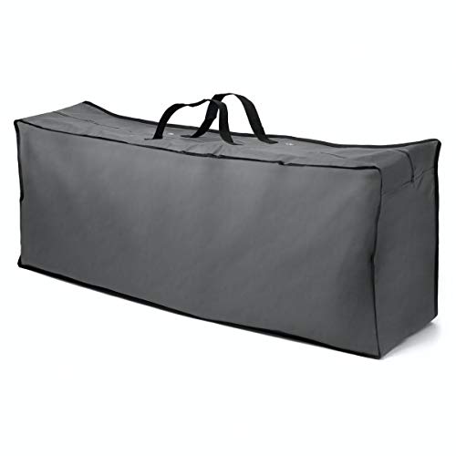 bonsport Schutzhülle für Polsterauflagen 130 x 32 x 50 cm - Wasserabweisende Tasche für Auflagen - Gartenauflagen Aufbewahrungstasche aus 600D Polyester von bonsport