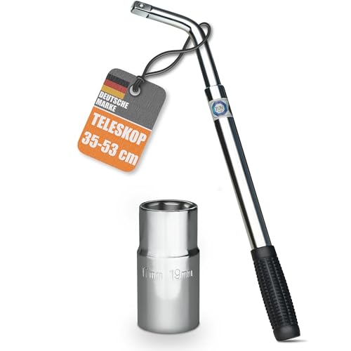 bonsport Teleskop Radmutternschlüssel Auto 17/19mm - Radschlüssel ausziehbar - 1/2 Zoll Radschraubenschlüssel Reifenwechsel Schlüssel bonsport Teleskop Radmutternschlüssel Auto 17/19mm - Radschlüssel ausziehbar - 1/2 Zoll Radschraubenschlüssel Reifenwechsel Schlüssel von bonsport