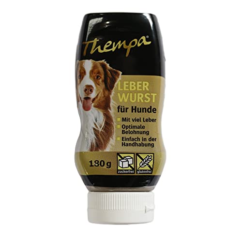 Thempa Hundeleberwurst - 180g Tube I als Belohnung I Hudetraining von bontoy