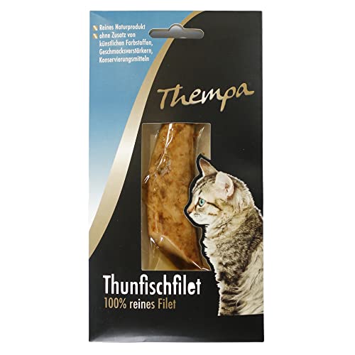 Thempa Thunfischfilet für Katzen 100% reinem Filet 30g I Katzensnack I Belohnung von bontoy