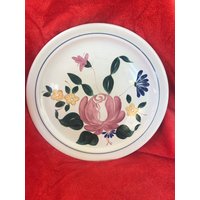 Atemberaubende Red Wing Pottery Orleans Große Kuchenplatte - Handbemalt Rar Atemberaubende Red Wing Pottery Orleans Große Kuchenplatte - Handbemalt Rar von bonzaisantiquities