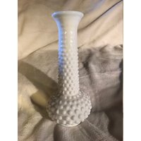 E.o. Brody Co Weiße Milchglas Hobnail Bud Vase Made in U.s.a von bonzaisantiquities