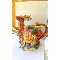 Santa Es Redes Mit Geschenken Krug von bonzaisantiquities