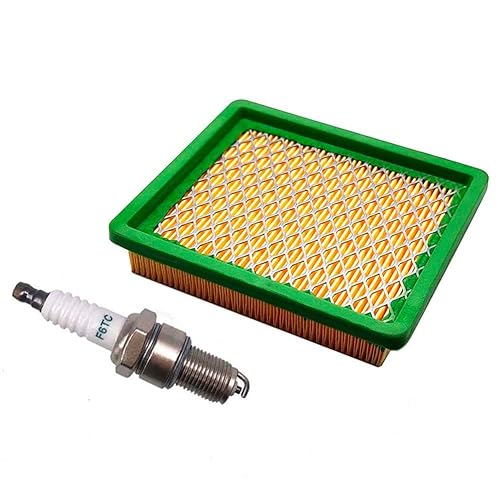 Luftfilter mit Zündkerze für Hecht 8101 Hecht 546SX 546SXW 547 553SX 746R 761R, FX-RM4639 FX-RM5196 eS, Scheppach MS196-51E Rasenmäher von boosti