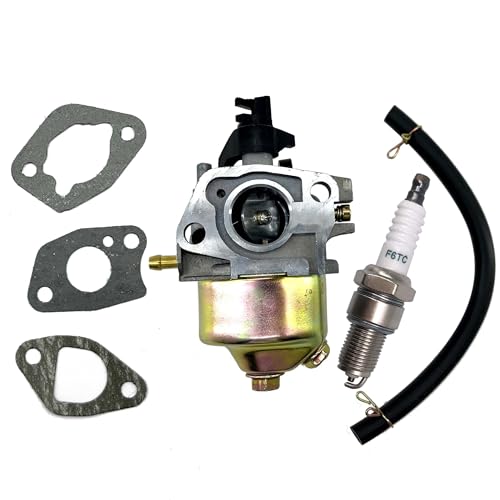 Vergaser Satz mit Zündkerze für MTD Thorx 45 55 Güde Budget Fleurelle Einhell Variolux Loncin Motoren 1P70 von boosti