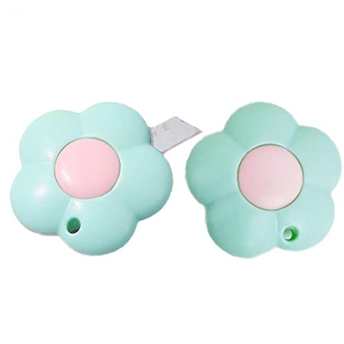 bopely 2 Pcs Mini -utilitätsmesser, Niedliche Blütenform Retractable Utrict Messer Box Cutter Buchstabe Schlüsselketten -Loch -Papier -schneidwerkzeug von bopely