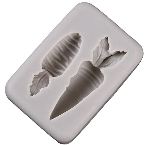 bopely Karotte 3D Silikonform Fondant Kuchen Schokoladenform Für DIY Handwerk Machen von bopely